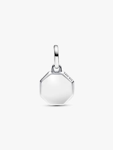 Mini talisman de tip medalion inscripționabil în nuanța turcoaz