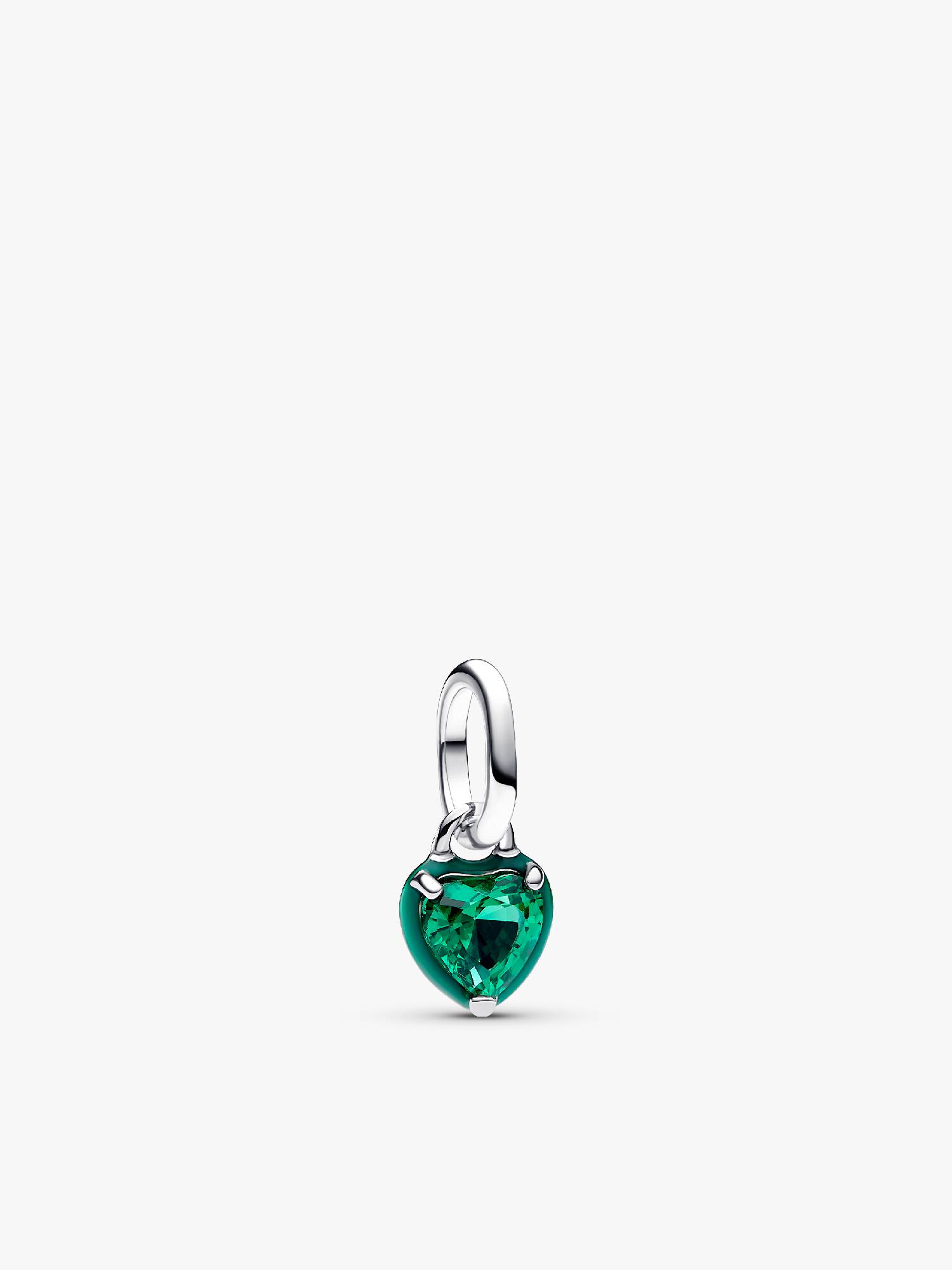 Mini talisman de tip pandantiv cu inimă chakra verde