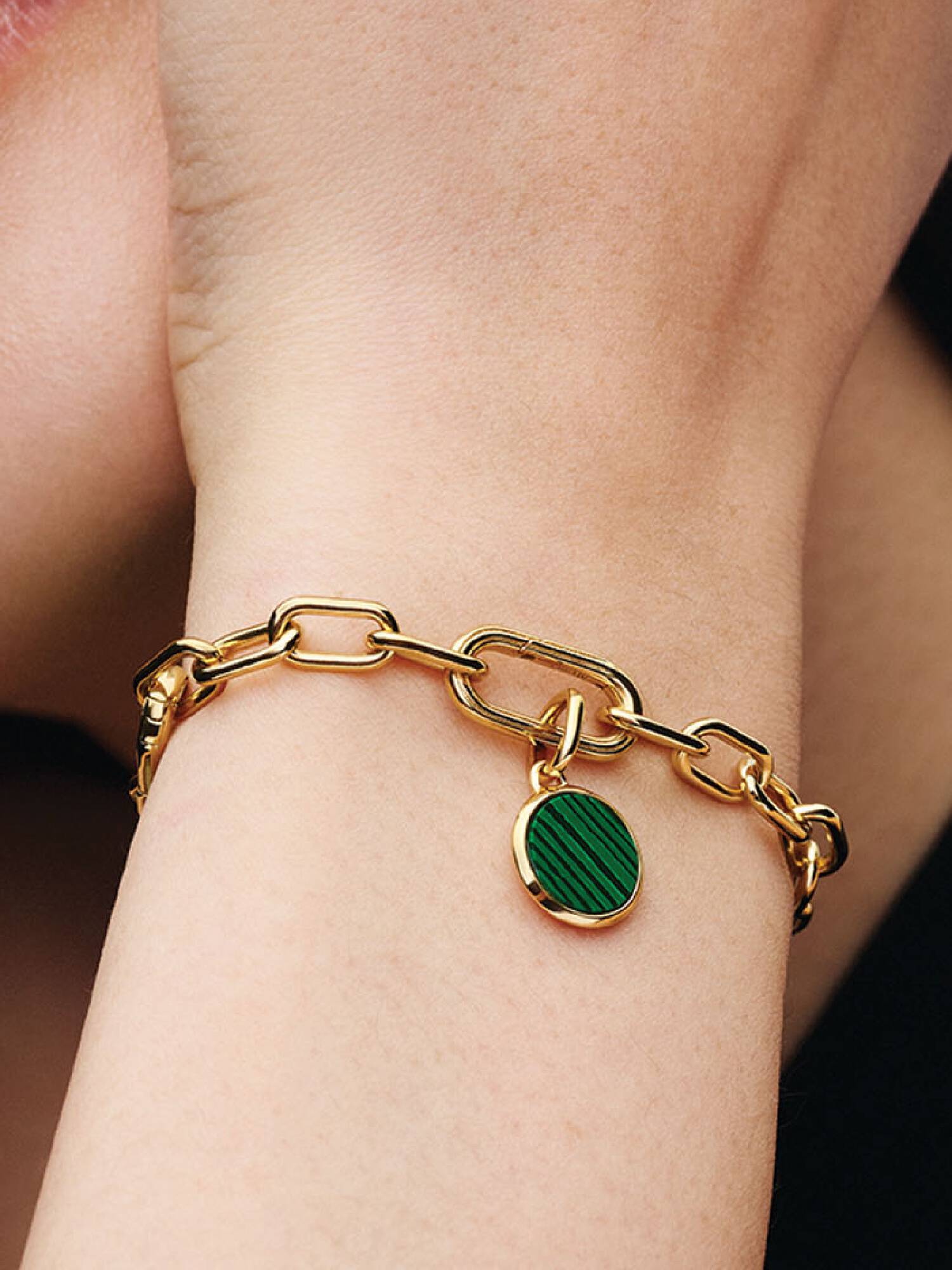 Mini talisman de tip medalion verde inscripționabil