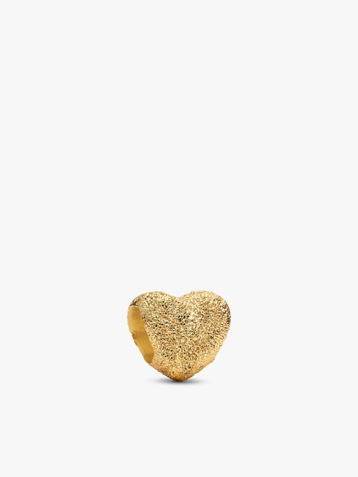 Mini talisman cu inimă texturată